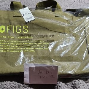FIGS Martini Olive Canvas Tote